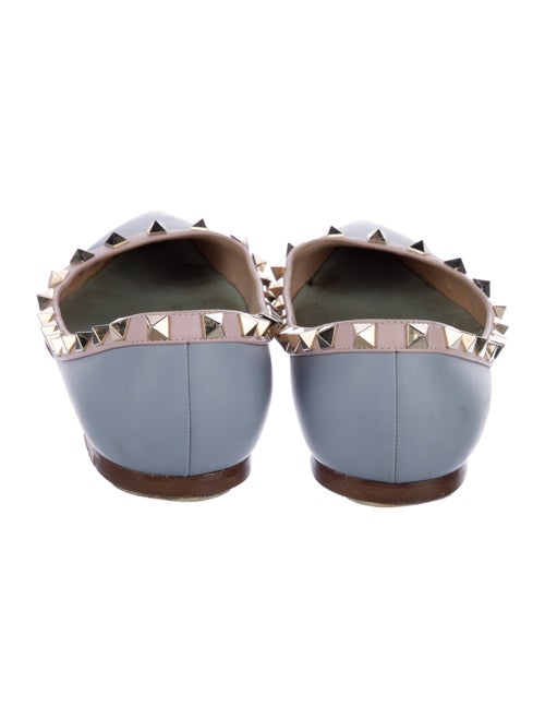 Valentino Rockstud Accents Leather Flats