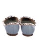 Valentino Rockstud Accents Leather Flats