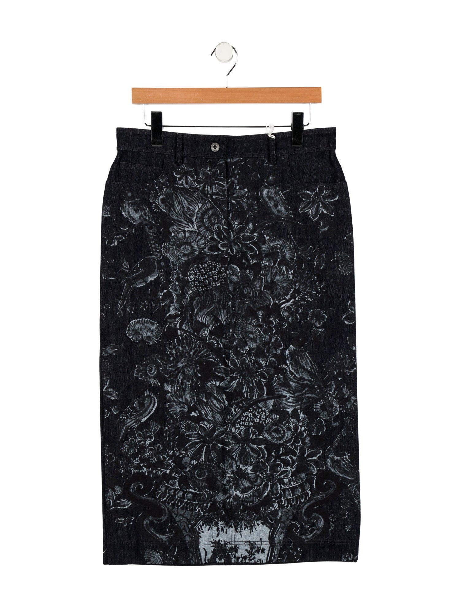 Valentino Floral Print Midi Length Skirt w/ Tags