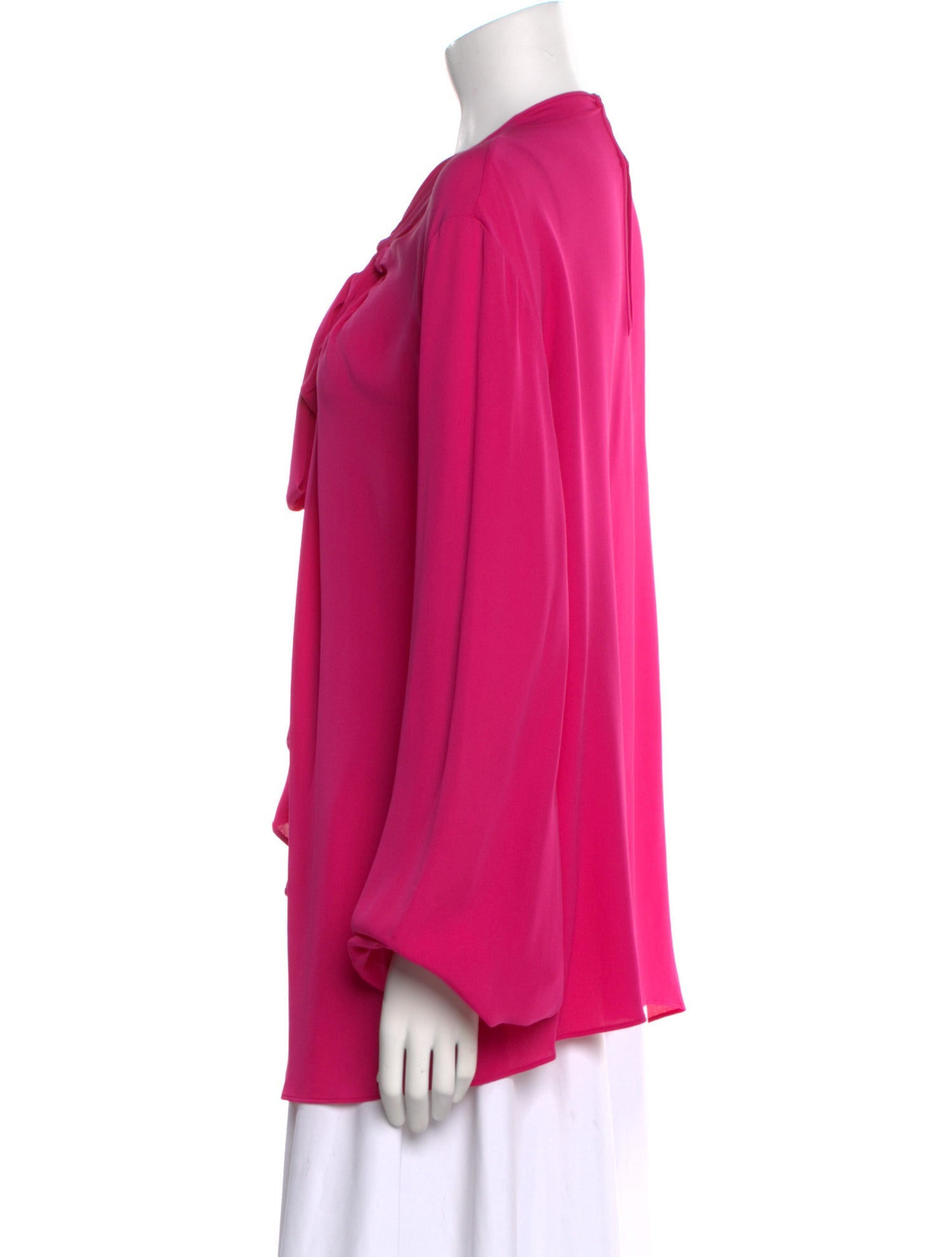 Valentino Silk V-Neck Blouse