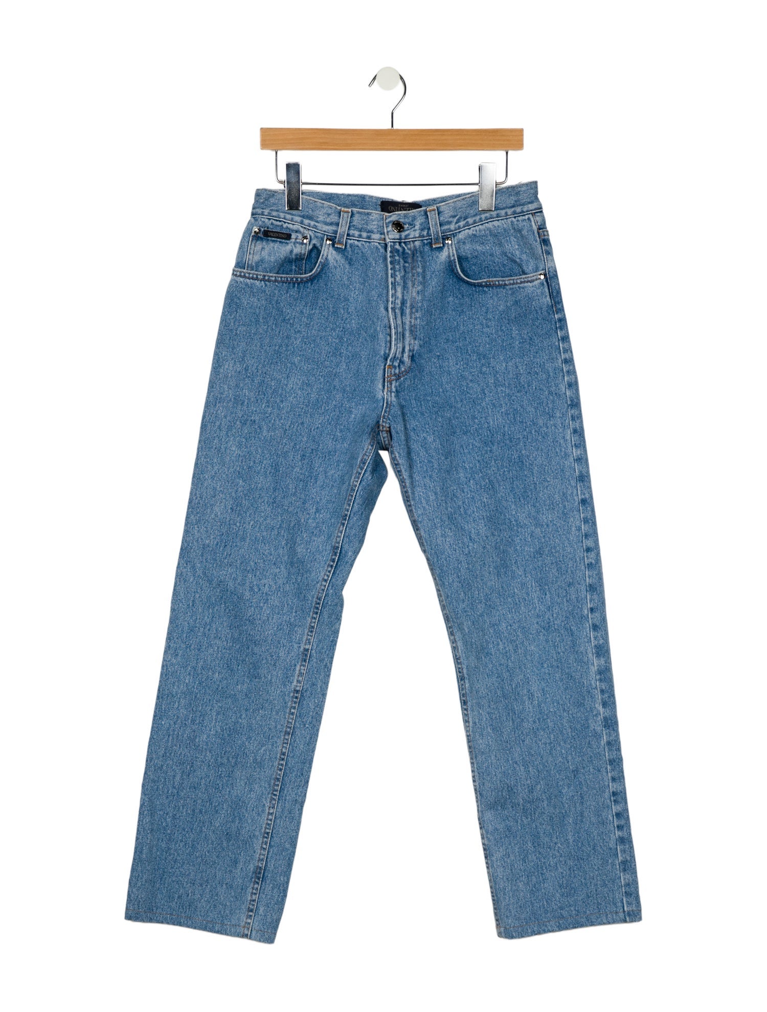 Valentino High-Rise Wide Leg Jeans