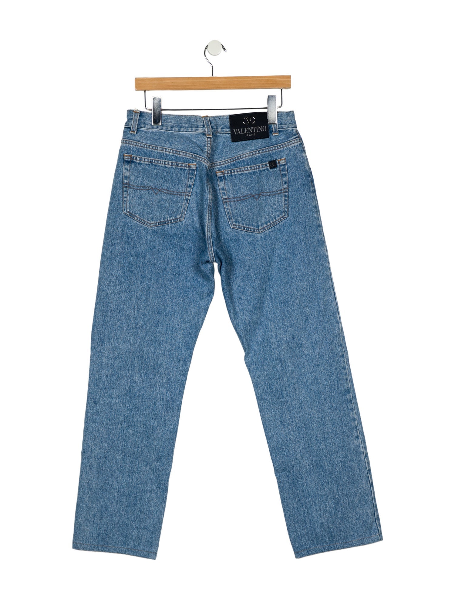 Valentino High-Rise Wide Leg Jeans