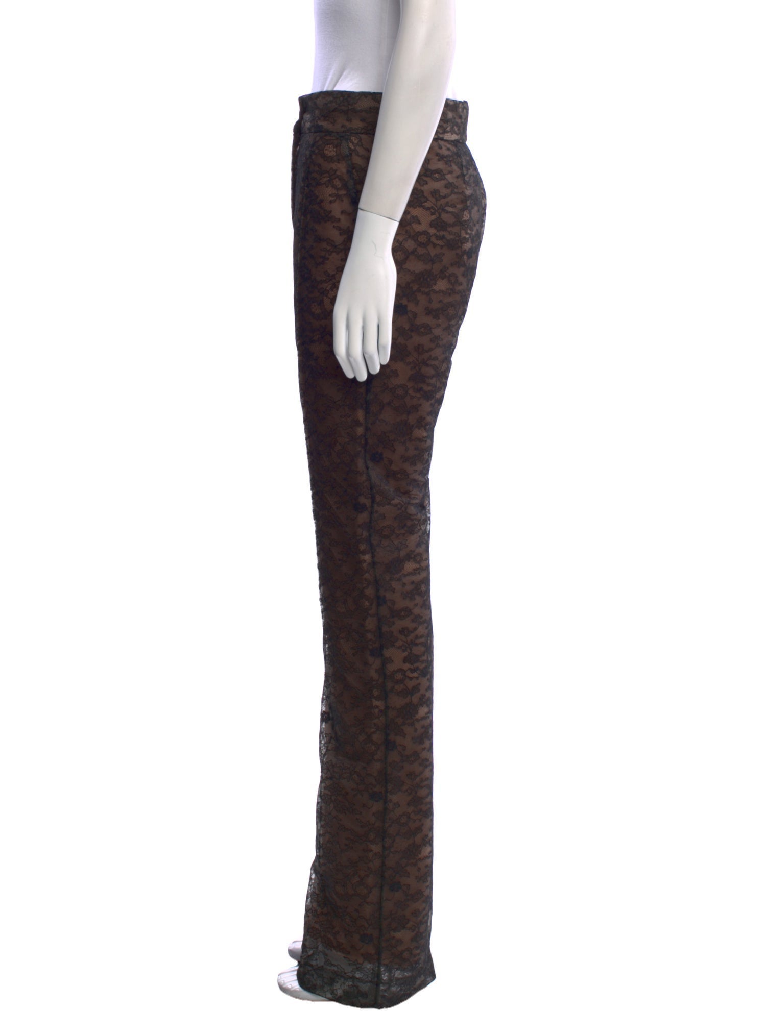 Valentino Floral Print Wide Leg Pants