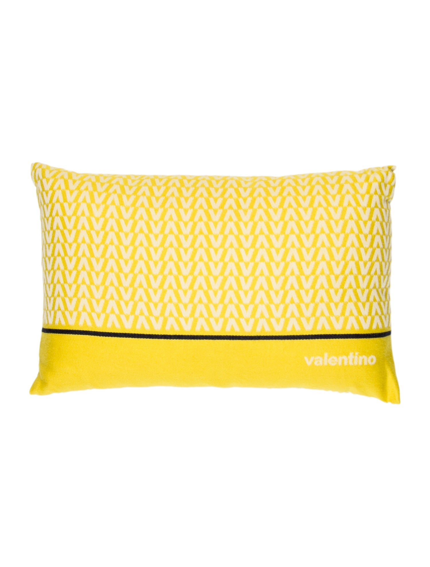 Valentino Jacquard Logo Throw Pillow