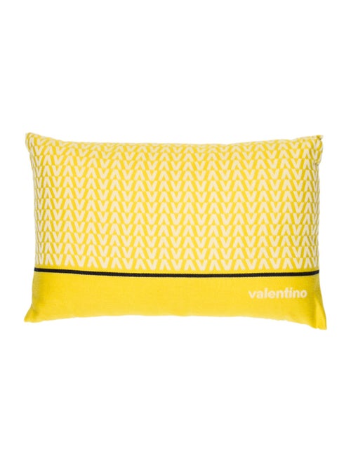 Valentino Jacquard Logo Throw Pillow