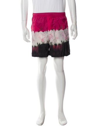 Valentino Colorblock Pattern Swim Trunks