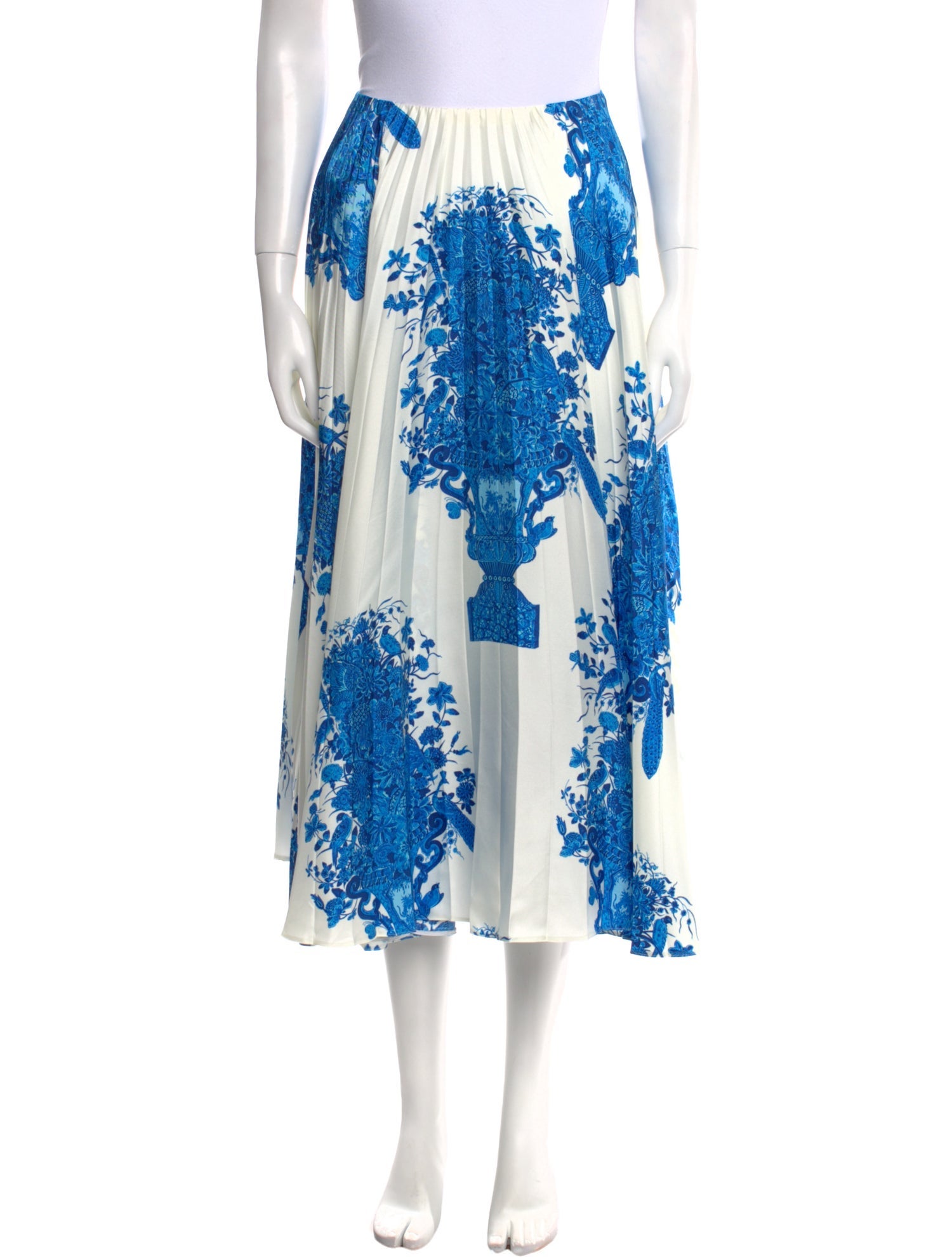 Valentino Silk Midi Length Skirt w/ Tags