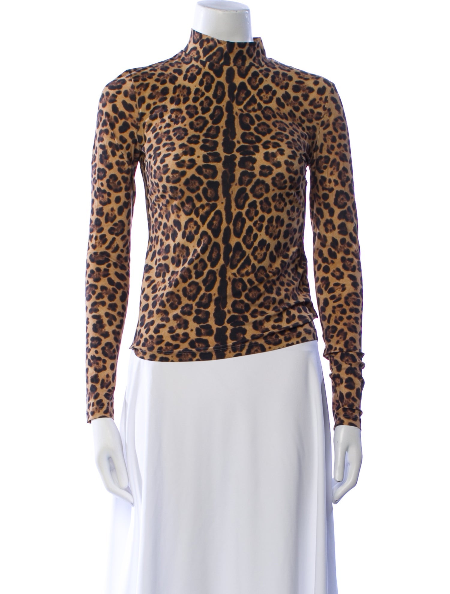 Valentino Nylon Animal Print Top