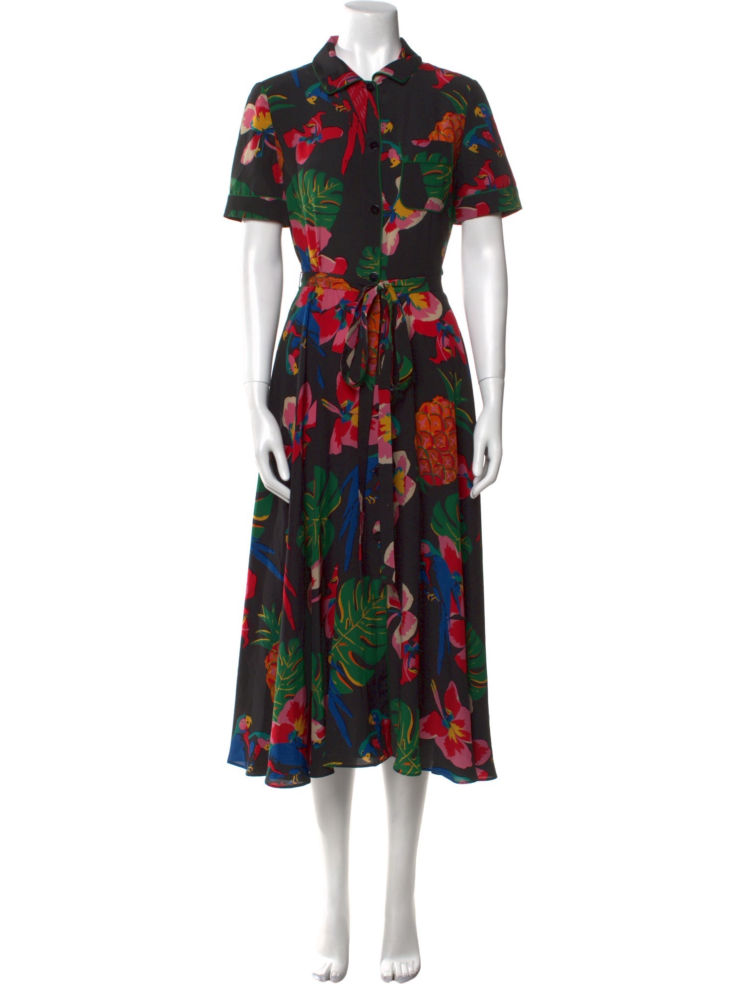 Valentino Silk Midi Length Dress