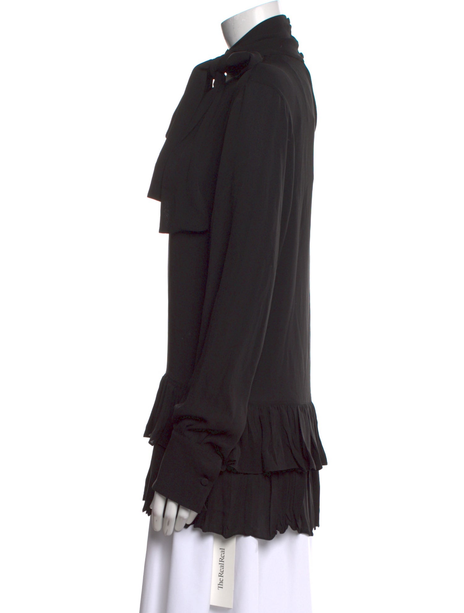 Valentino Silk Mock Neck Sweatshirt