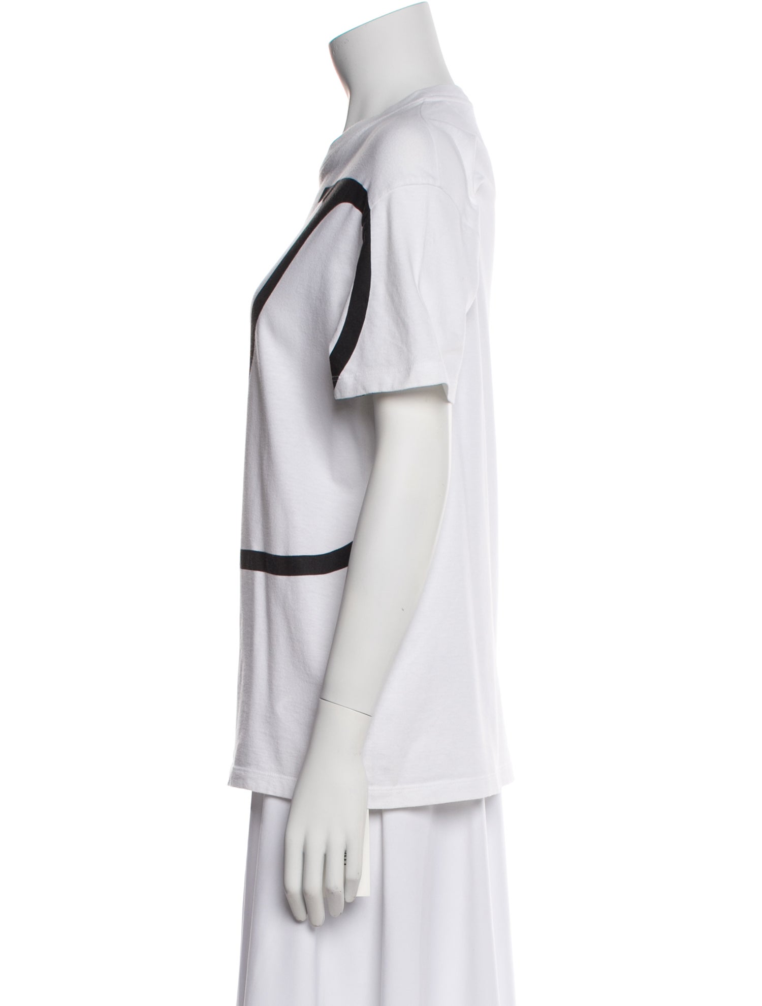 Valentino Graphic Print Bateau Neckline T-Shirt