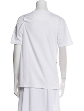 Valentino Graphic Print Bateau Neckline T-Shirt