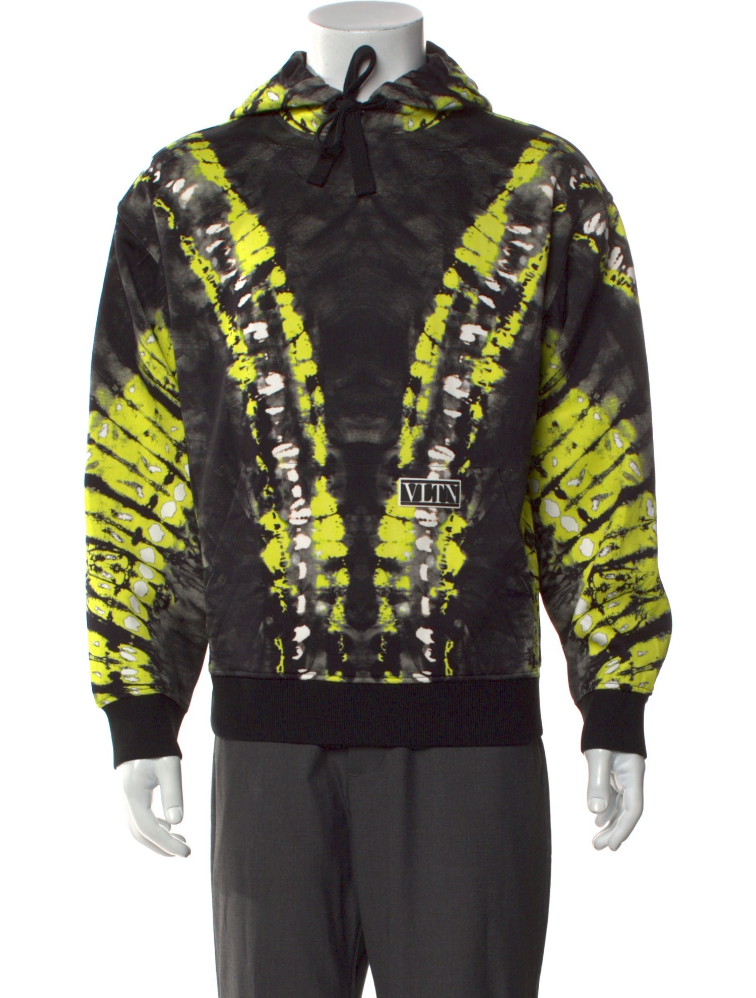 Valentino Tie-Dye Print Crew Neck Hoodie w/ Tags