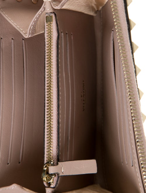 Valentino Rockstud Accents Leather Wallet