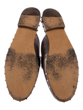 Valentino Rockstud Accents Leather Mules