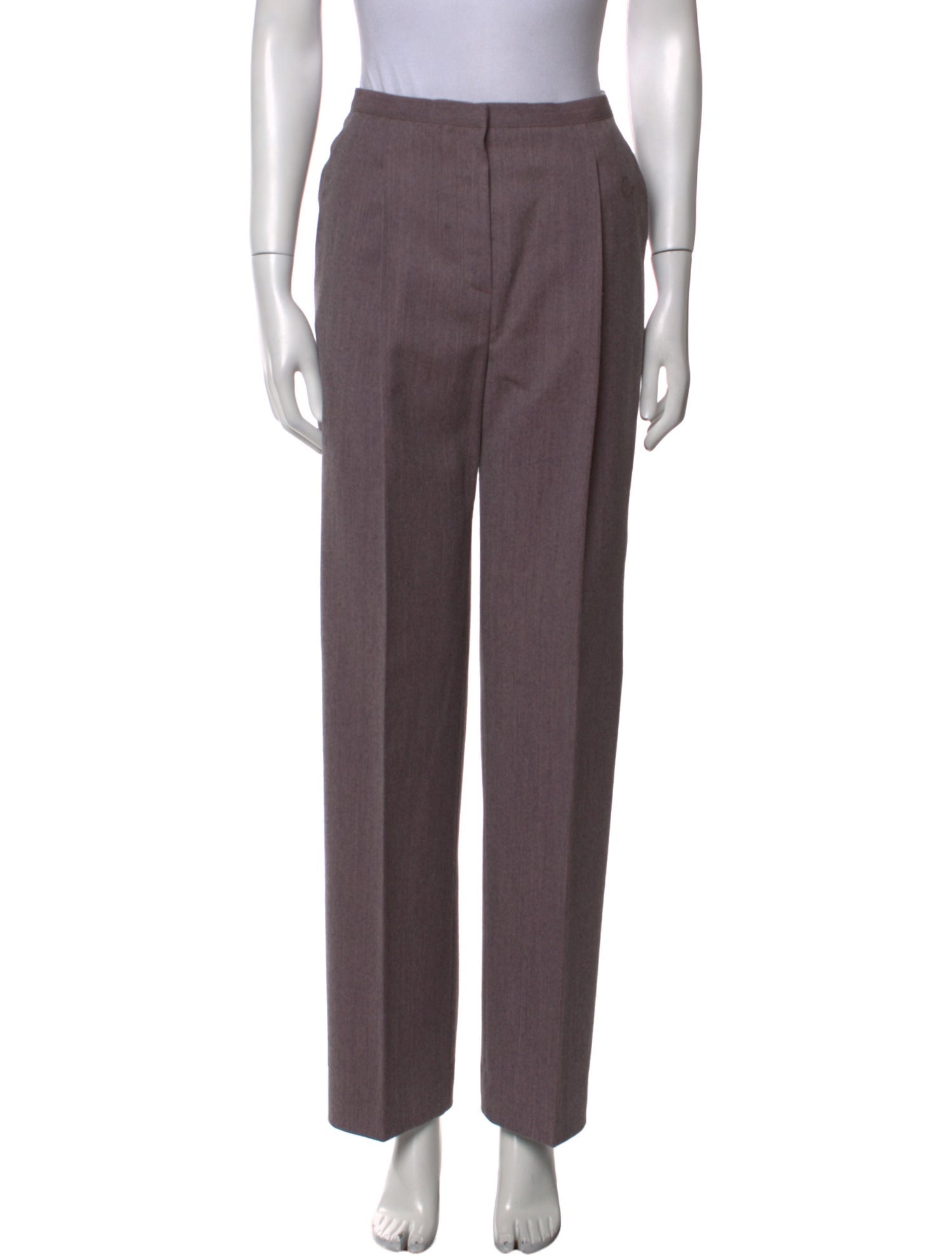 Valentino Wool Straight Leg Pants