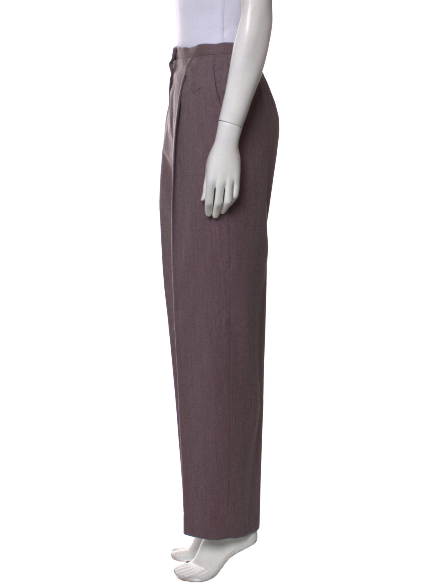 Valentino Wool Straight Leg Pants