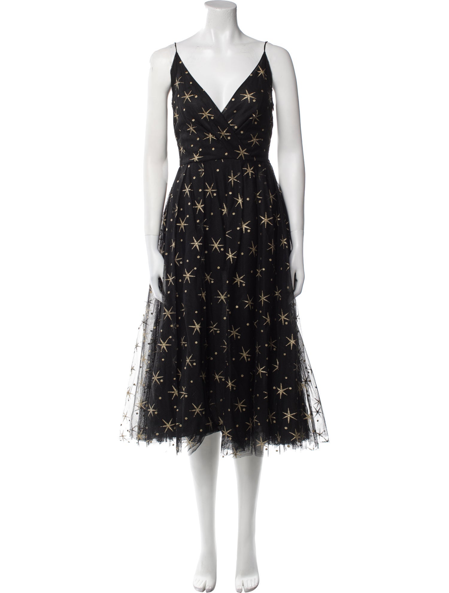 Valentino Lace Pattern Midi Length Dress