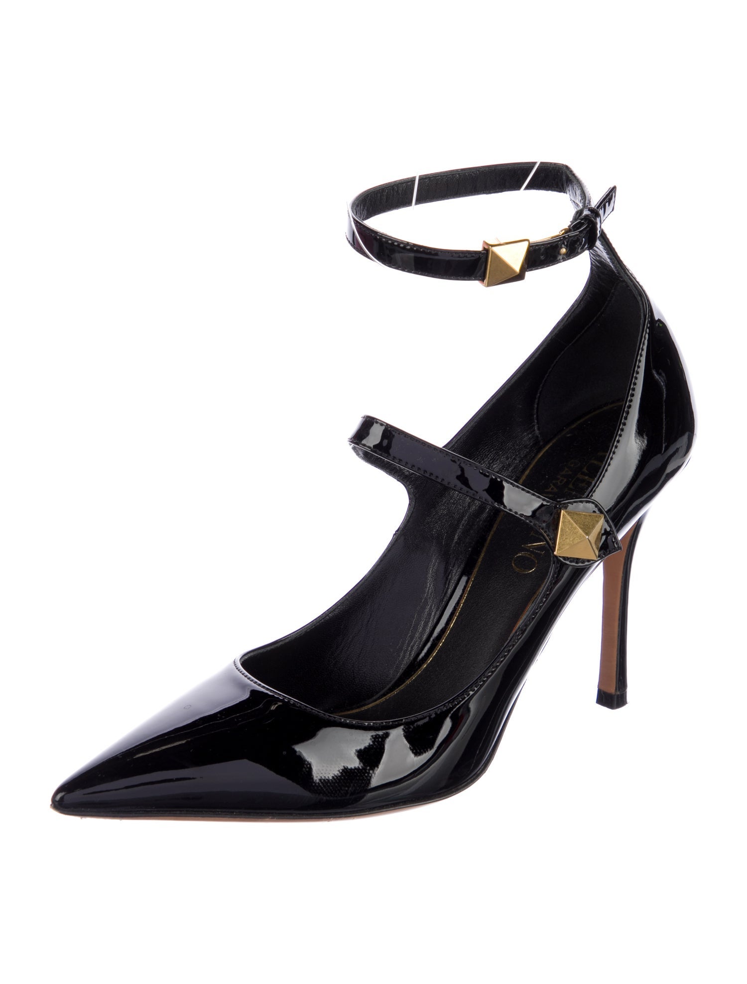Valentino Rockstud Accents Patent Leather Pumps
