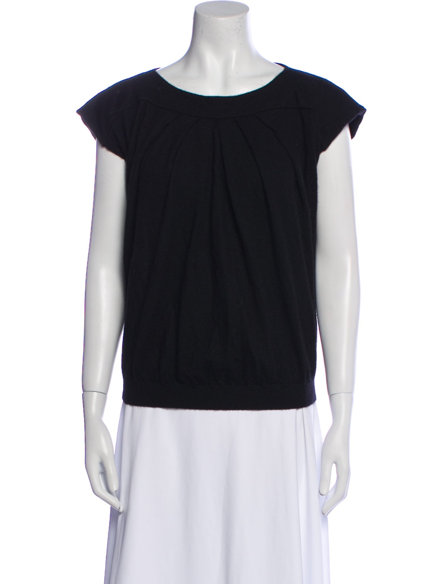 Valentino Cashmere Scoop Neck Top