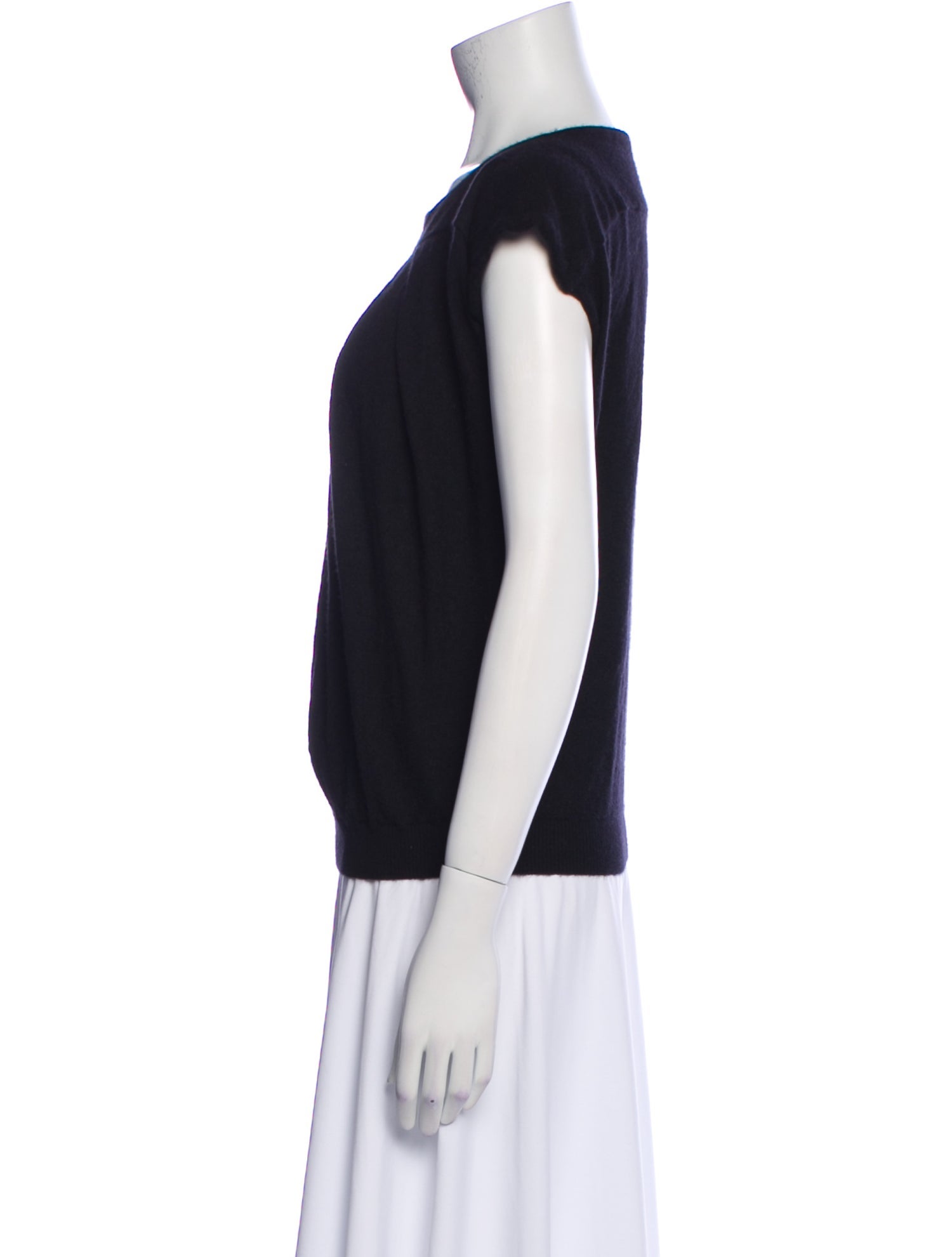 Valentino Cashmere Scoop Neck Top