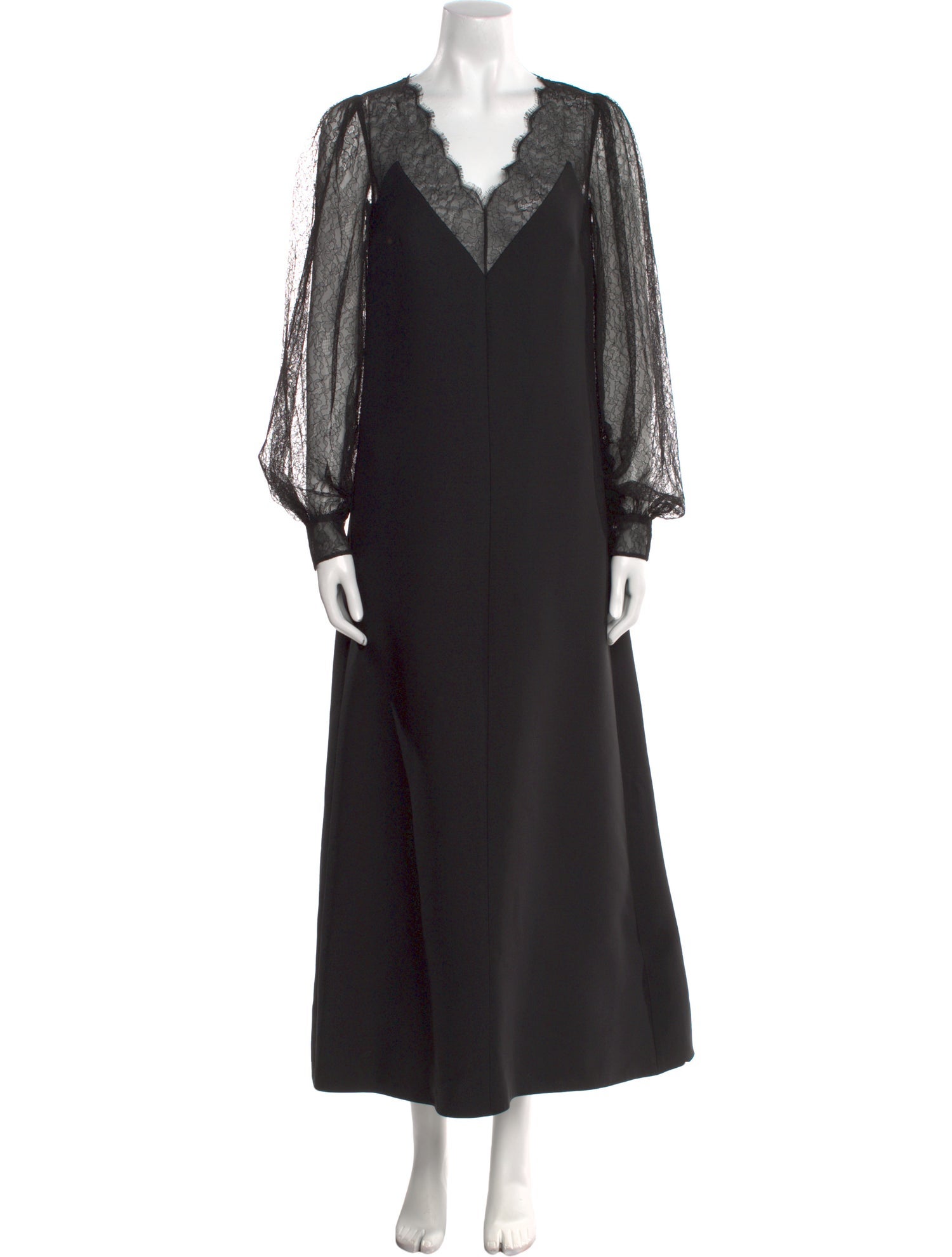 Valentino Virgin Wool Long Dress w/ Tags