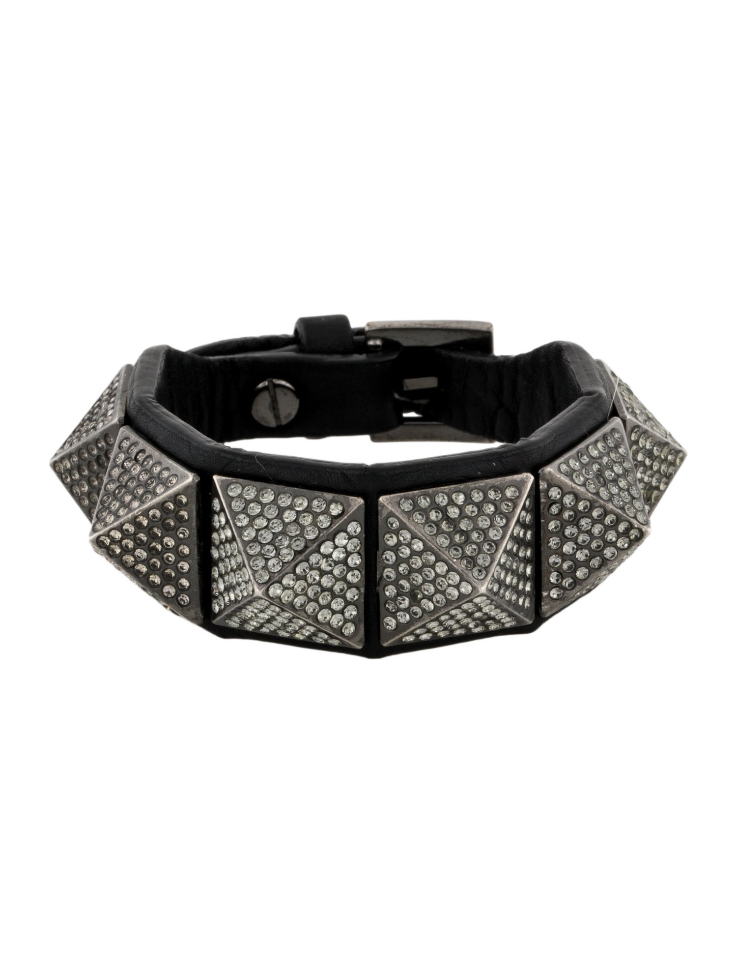 Valentino Crystal Large Rockstud Wrap Bracelet