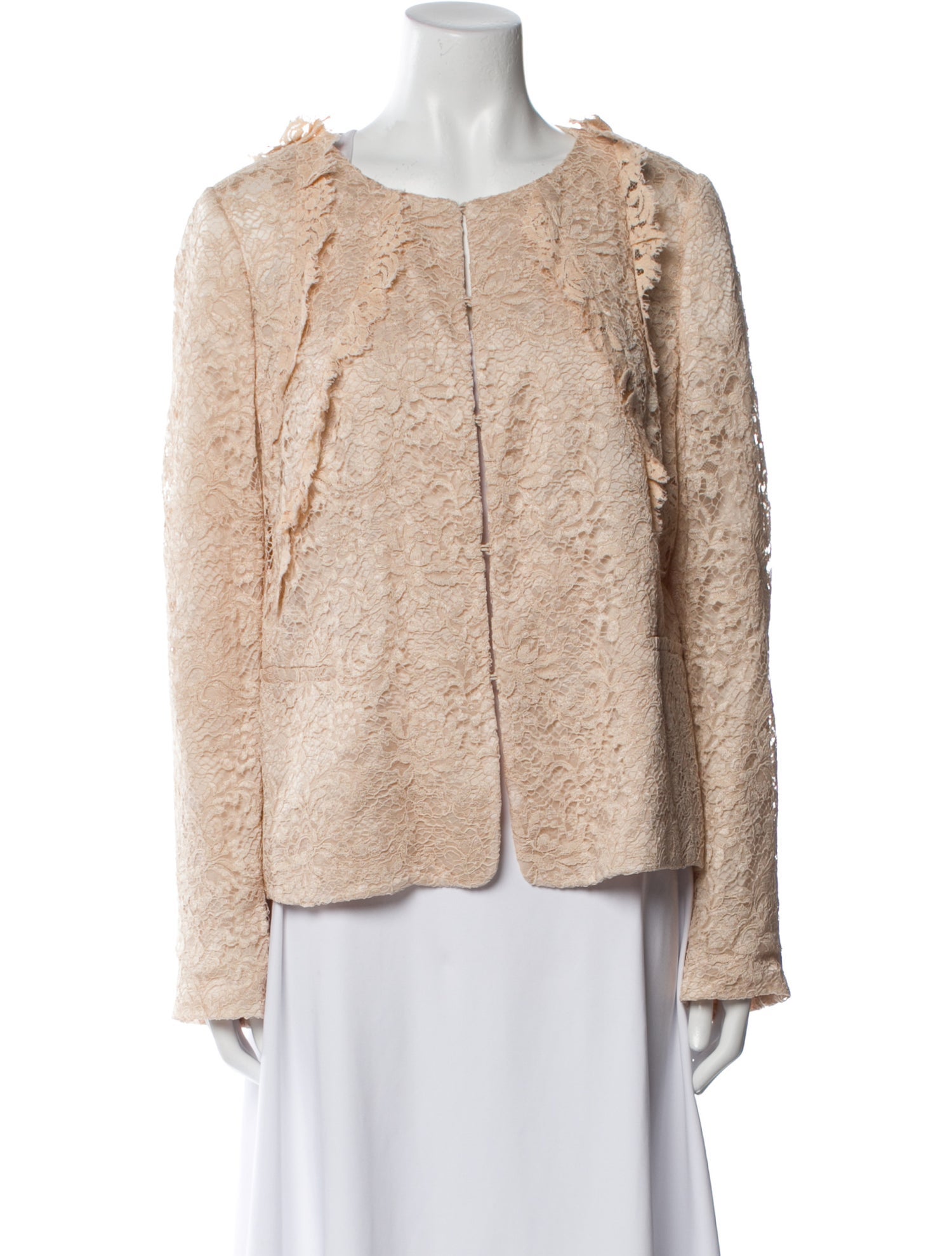 Valentino Lace Tweed Pattern Jacket