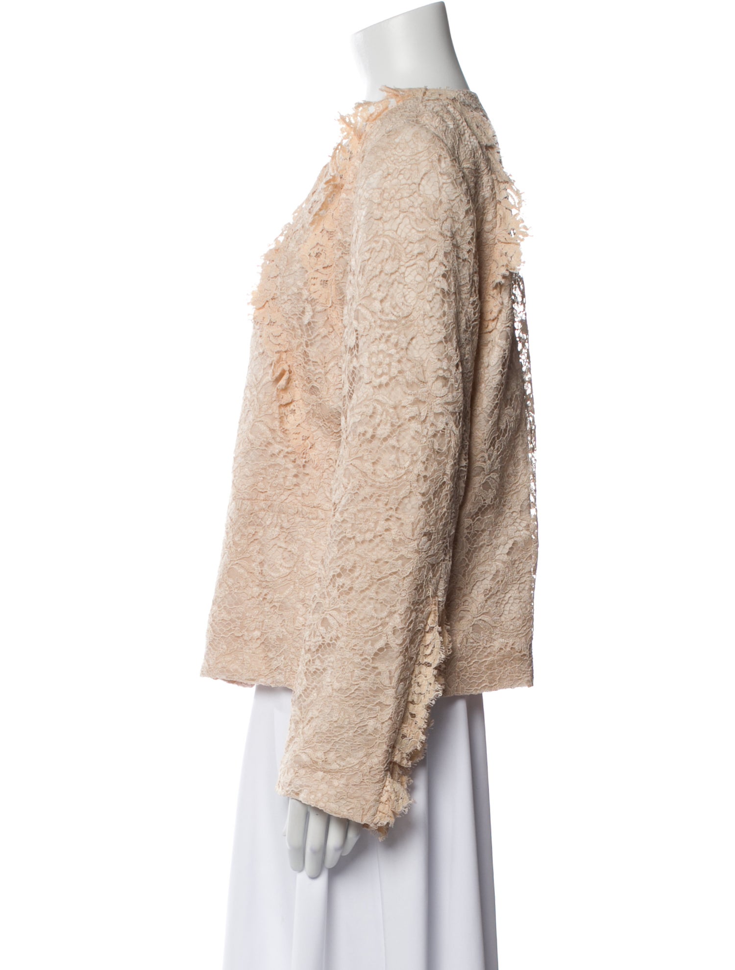 Valentino Lace Tweed Pattern Jacket