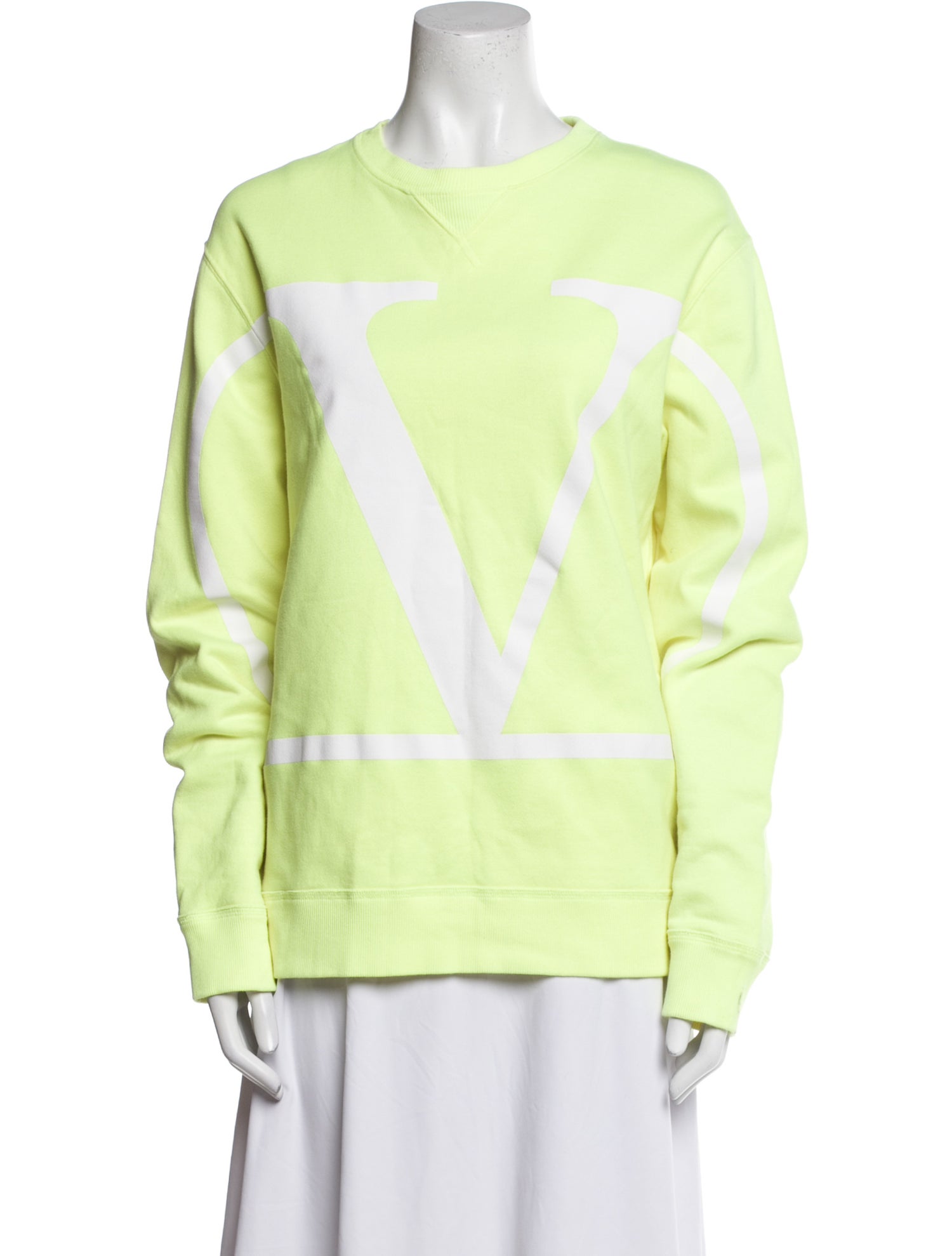 Valentino Printed Crew Neck Sweater