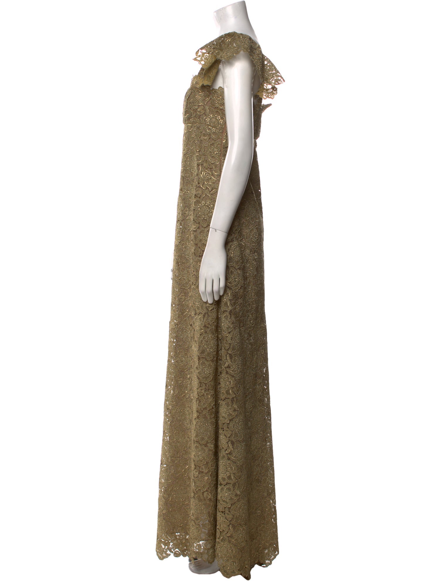 Valentino Square Neckline Long Dress w/ Tags