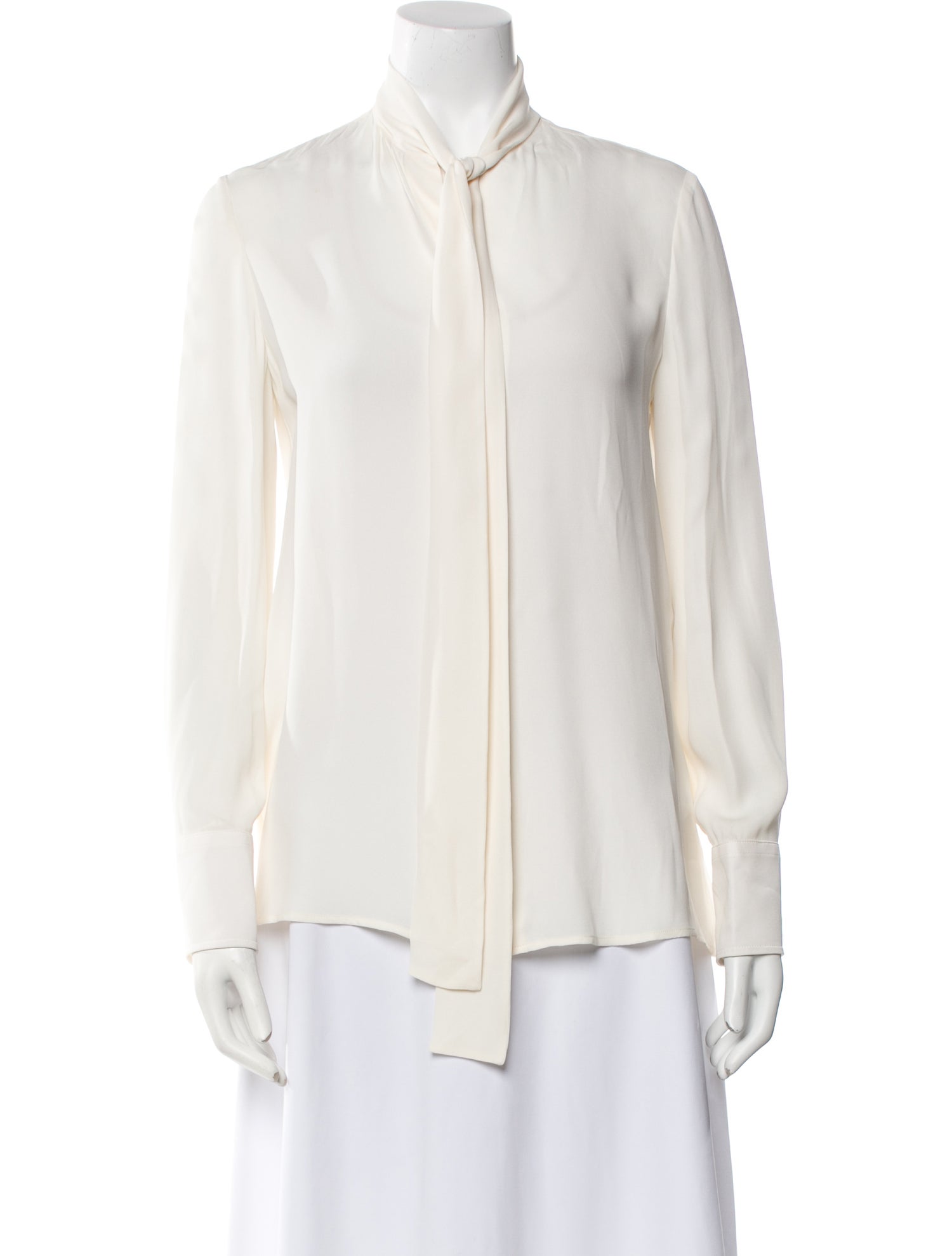 Valentino Silk Mock Neck Blouse