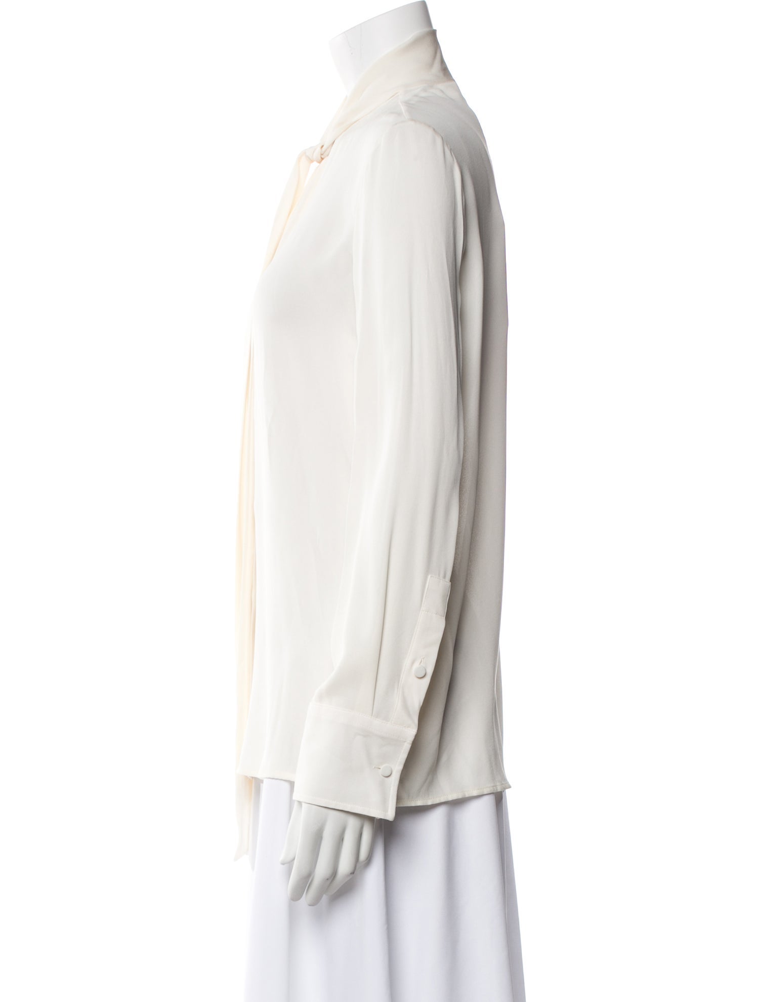 Valentino Silk Mock Neck Blouse