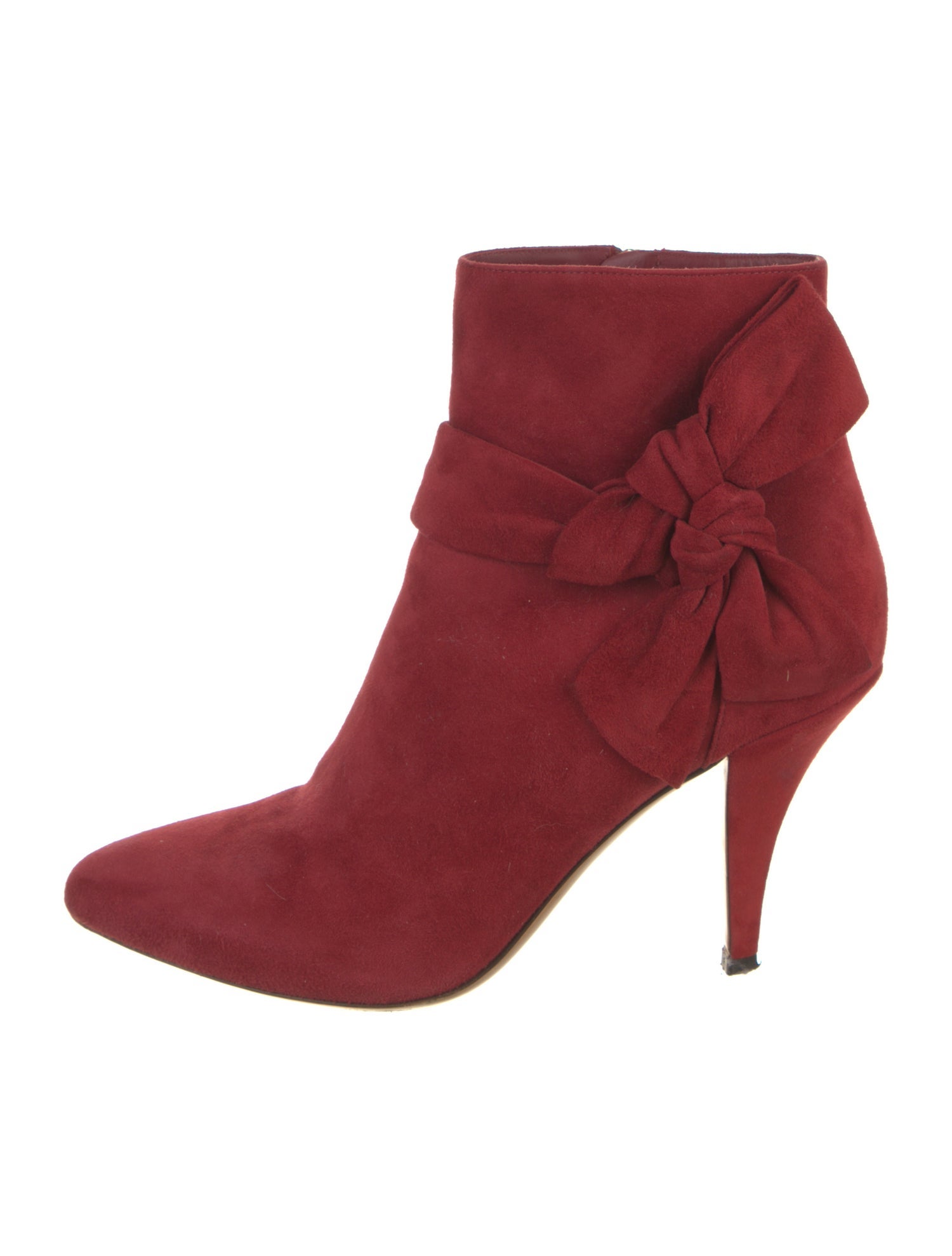 Valentino Suede Bow Accents Boots