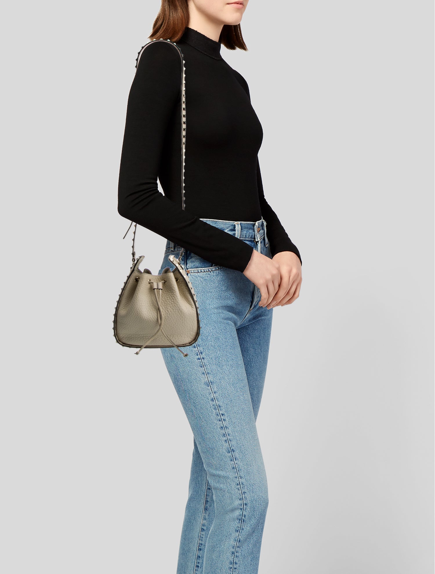 Valentino Rockstud Bucket Bag