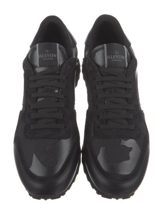 Valentino Suede Studded Accents Sneakers