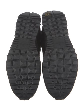 Valentino Suede Studded Accents Sneakers