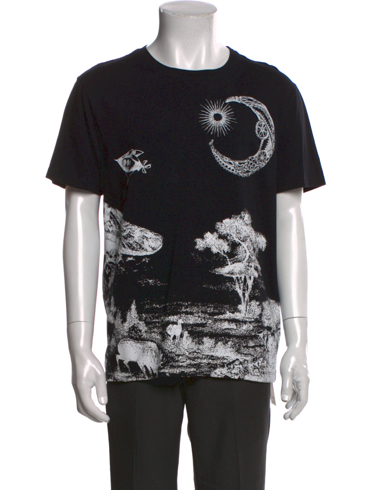 Valentino Printed Crew Neck T-Shirt