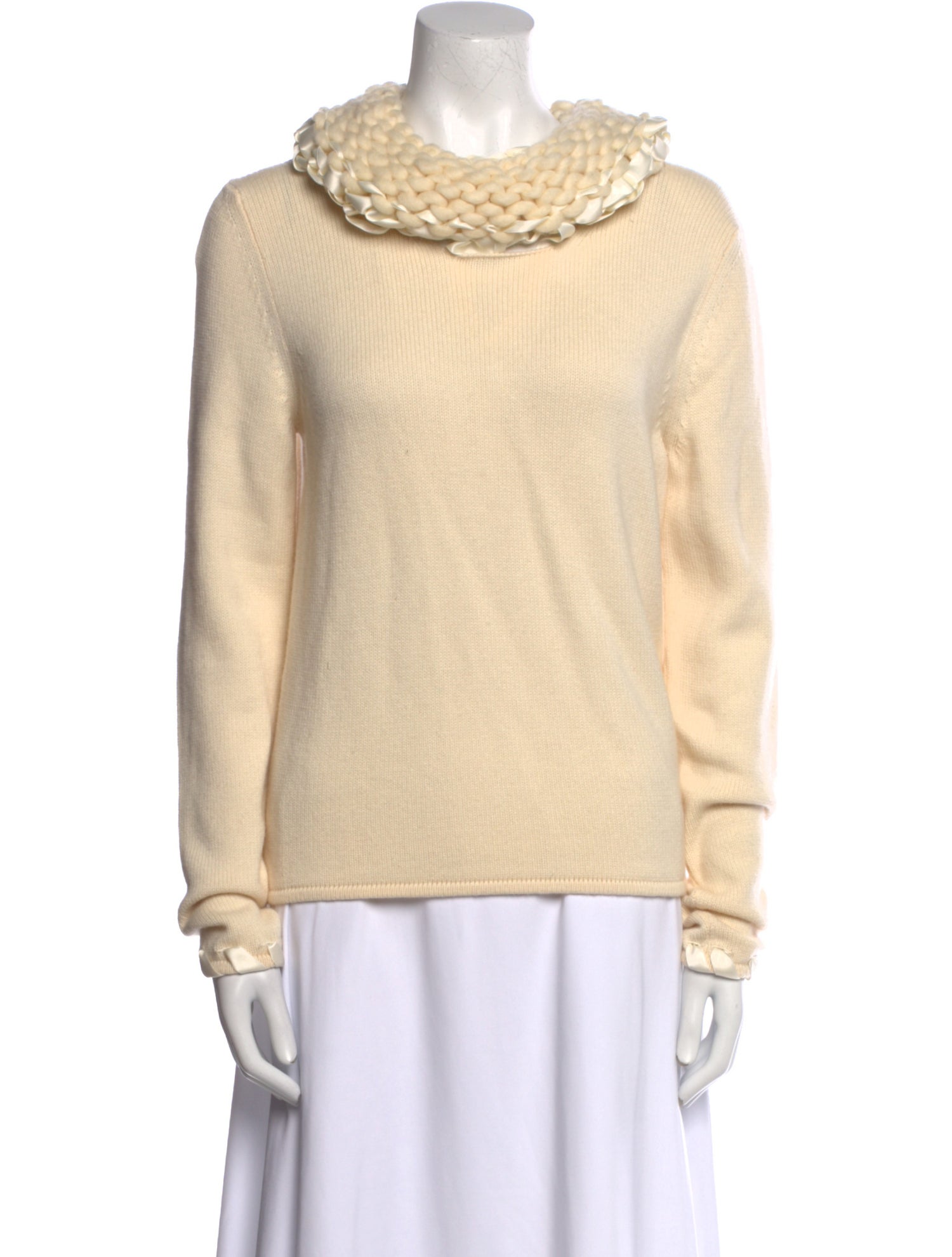 Valentino Virgin Wool Crew Neck Sweater