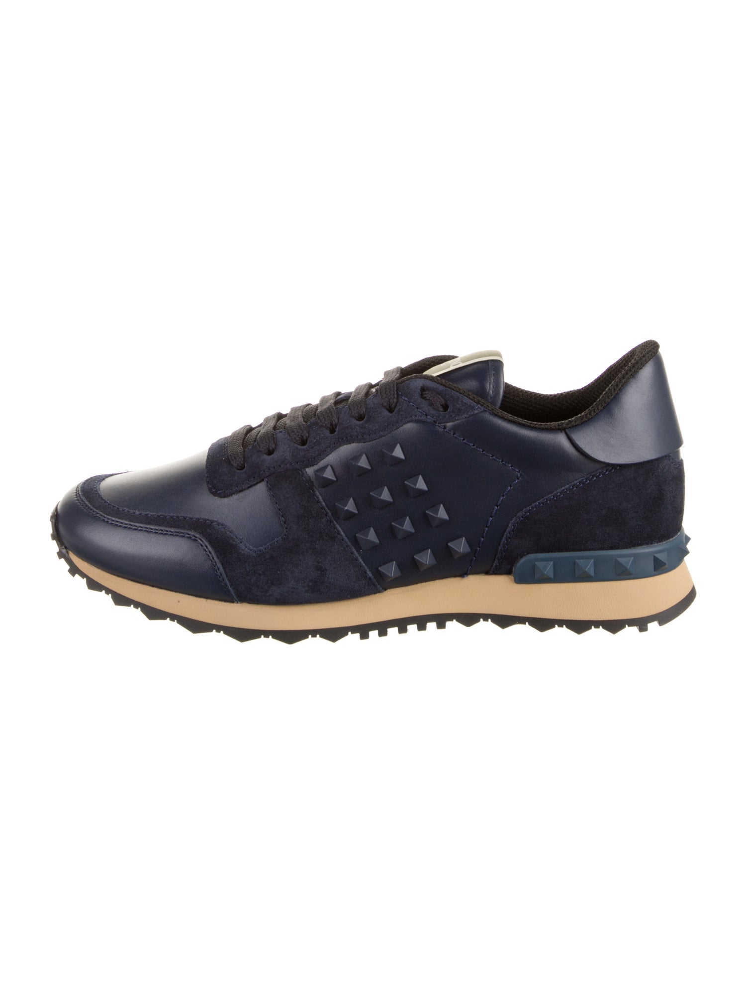 Valentino Leather Studded Accents Sneakers w/ Tags