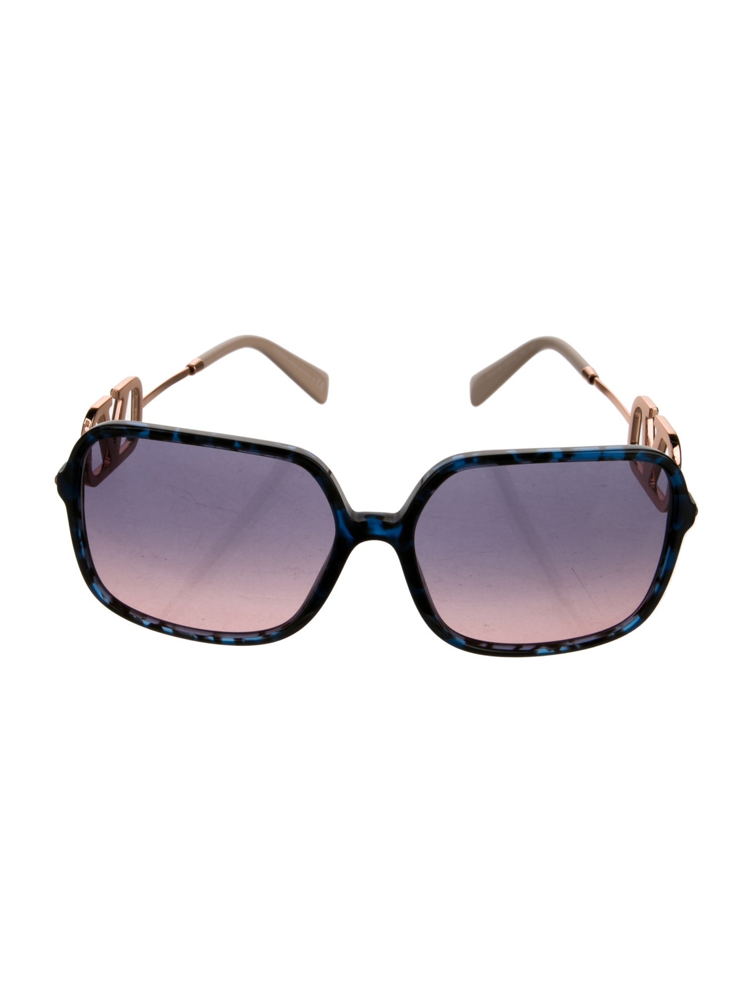 Valentino Rockstud Accents Square Sunglasses