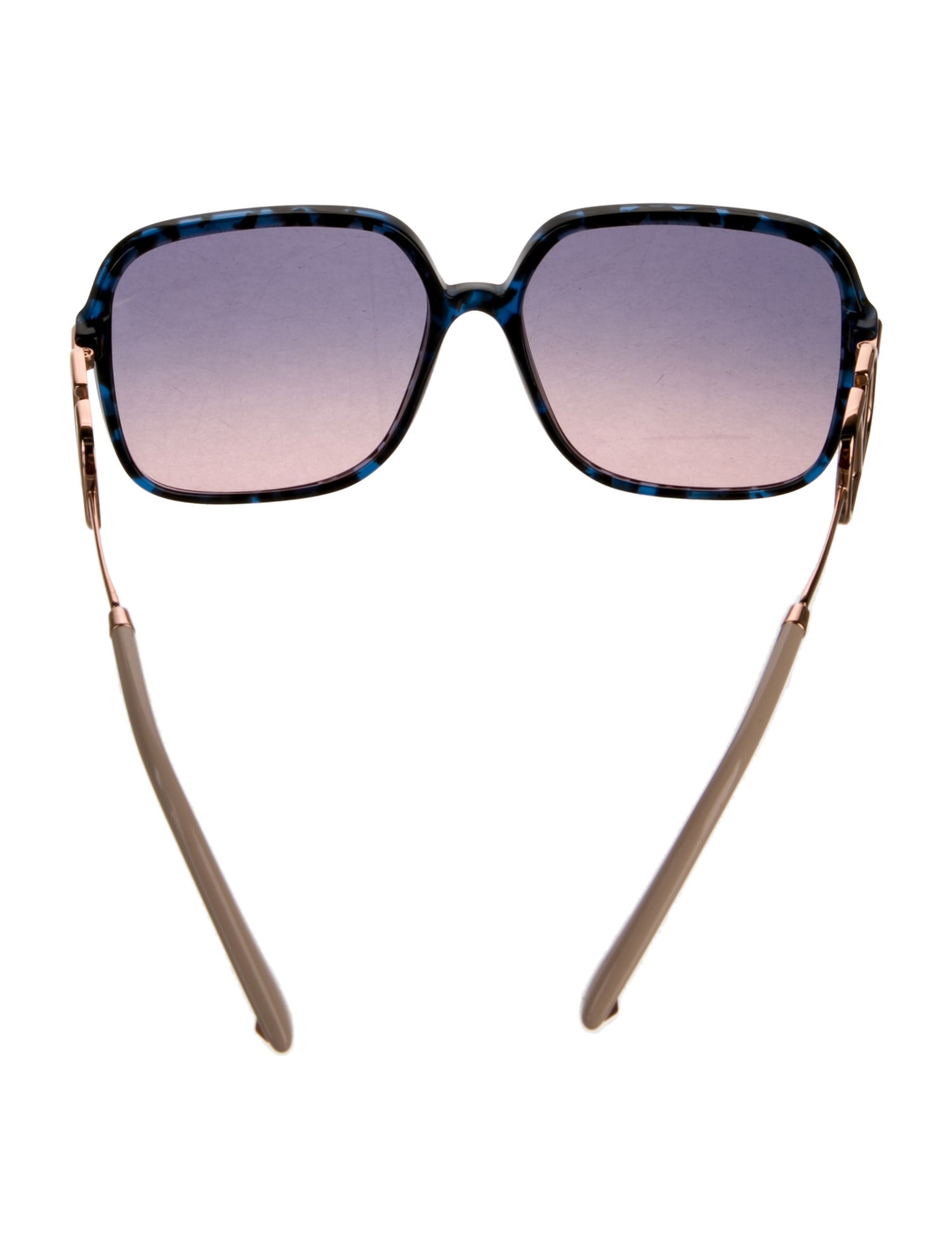 Valentino Rockstud Accents Square Sunglasses