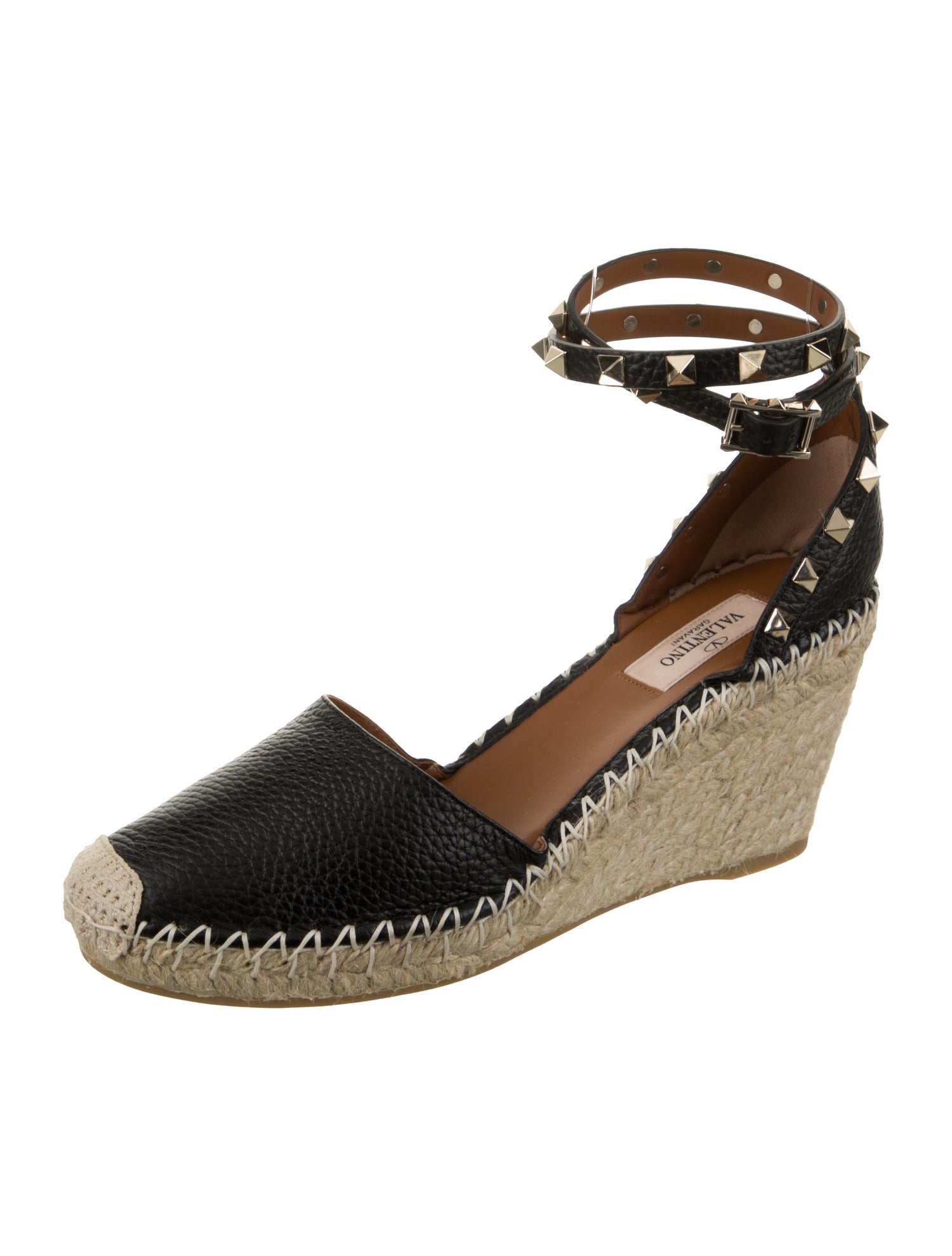 Valentino Leather Studded Accents Pumps w/ Tags