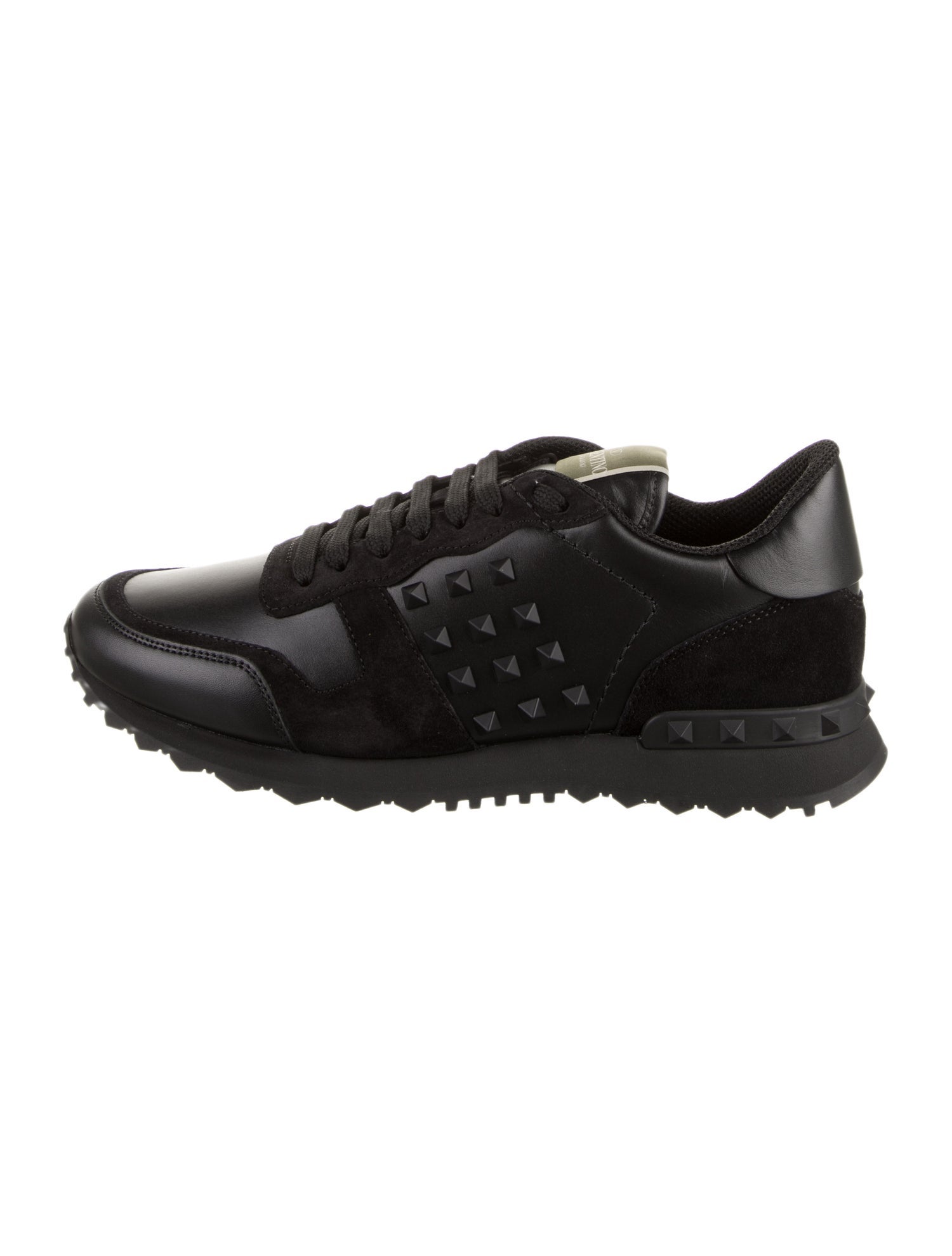 Valentino Leather Studded Accents Sneakers w/ Tags
