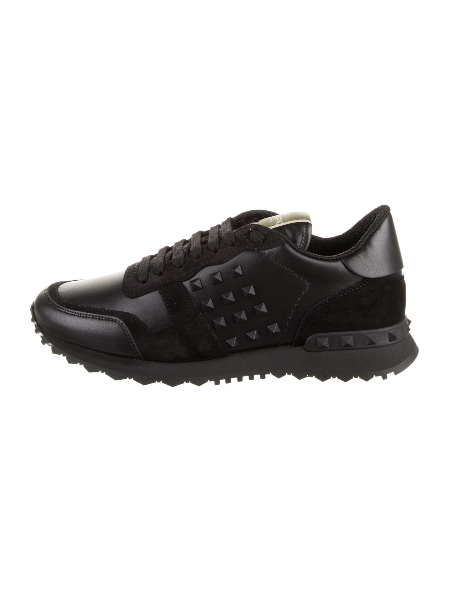 Valentino Leather Studded Accents Sneakers w/ Tags
