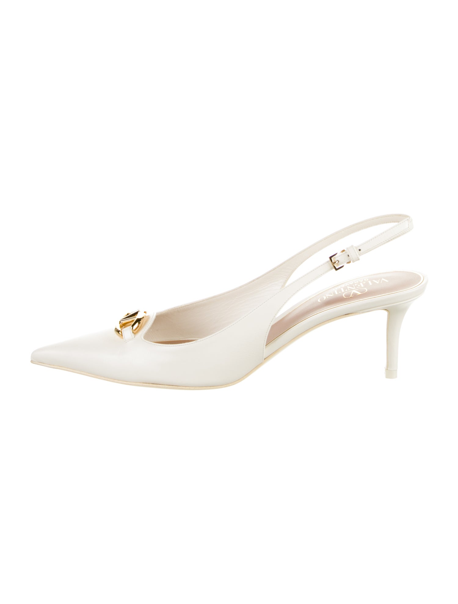 Valentino Leather Slingback Pumps