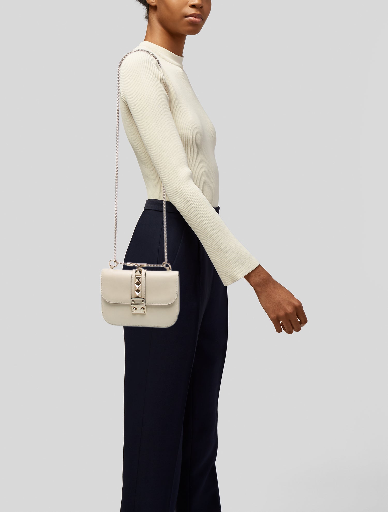 Valentino Chain-Link Shoulder Bag