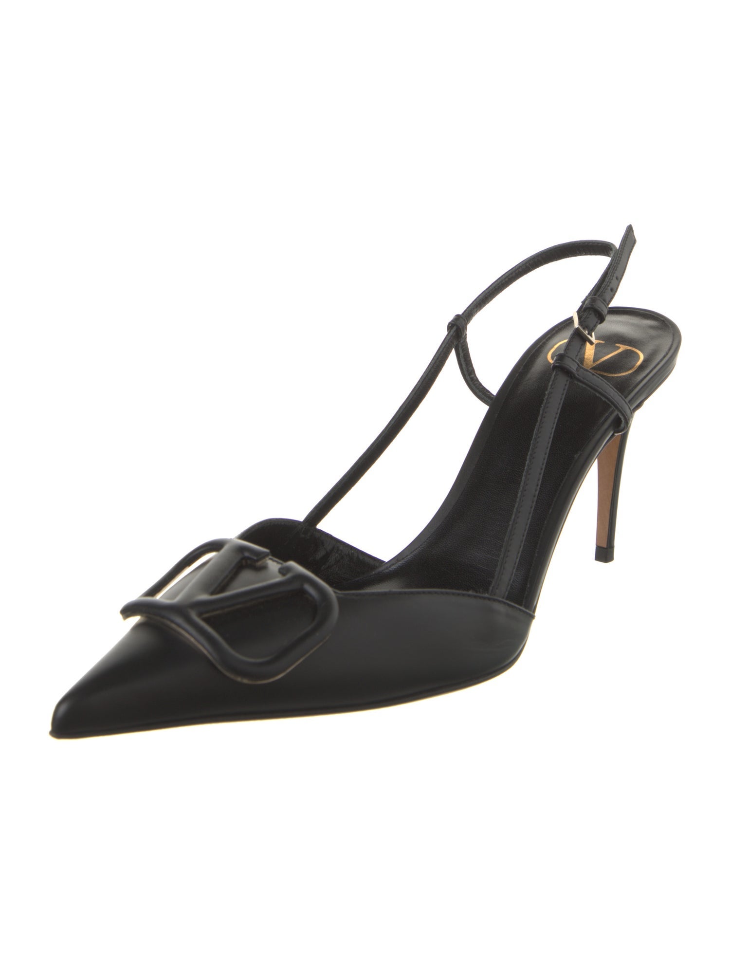 Valentino Leather Slingback Pumps