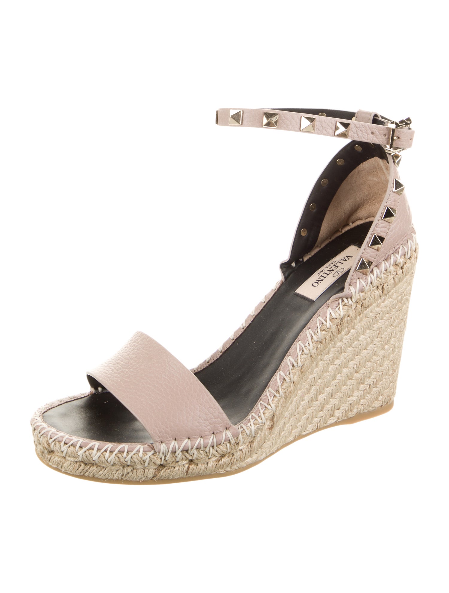 Valentino Leather Espadrilles