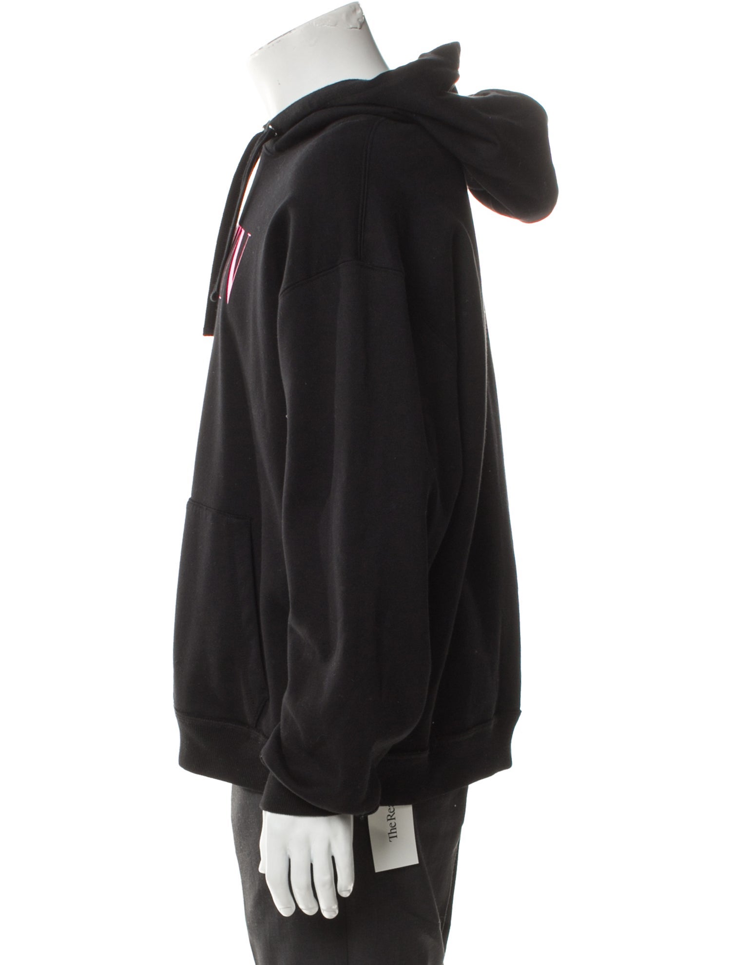 Valentino Graphic Print V-Neck Hoodie